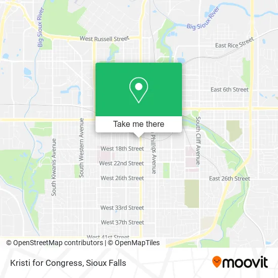 Mapa de Kristi for Congress