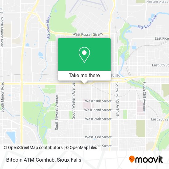 Bitcoin ATM Coinhub map