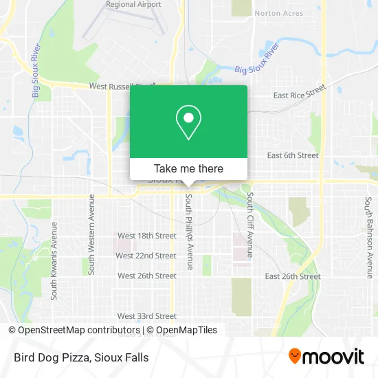 Bird Dog Pizza map