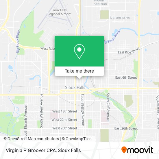 Virginia P Groover CPA map