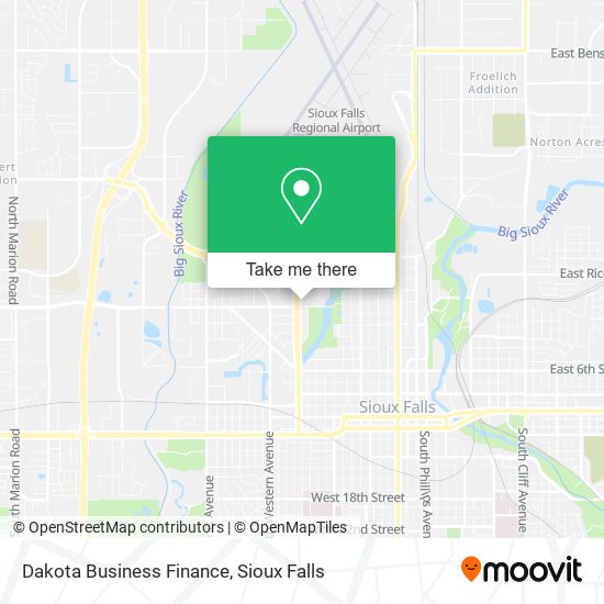 Dakota Business Finance map