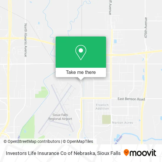Mapa de Investors Life Insurance Co of Nebraska