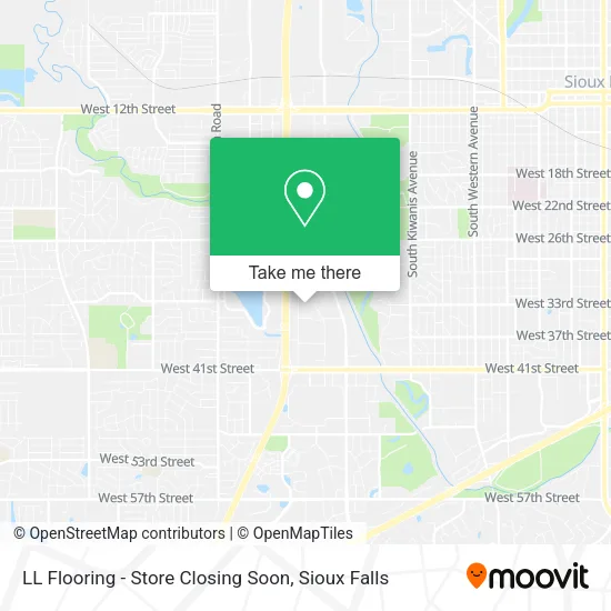 LL Flooring - Store Closing Soon map