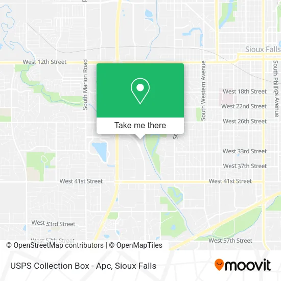 USPS Collection Box - Apc map