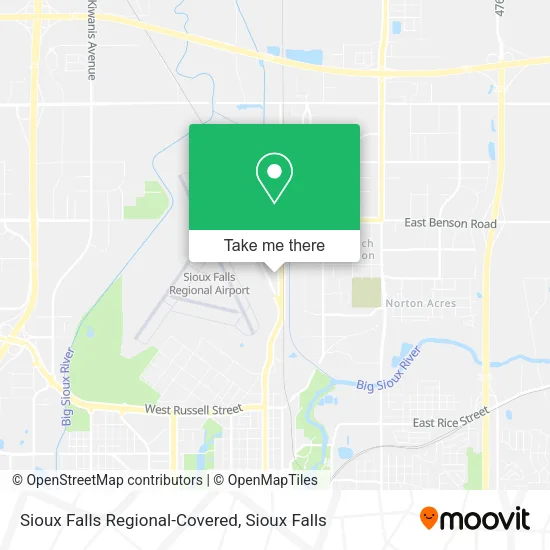 Sioux Falls Regional-Covered map
