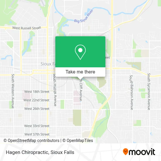 Hagen Chiropractic map