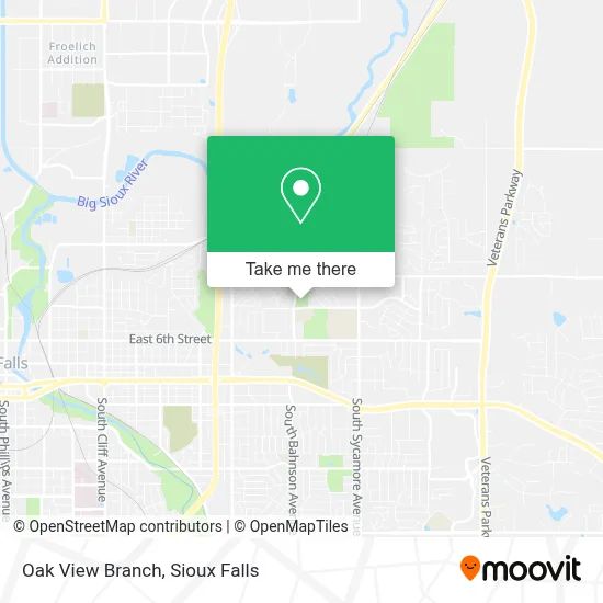 Oak View Branch map