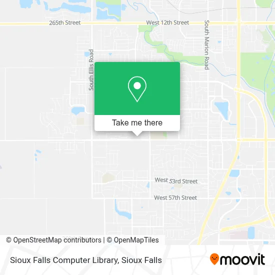 Sioux Falls Computer Library map