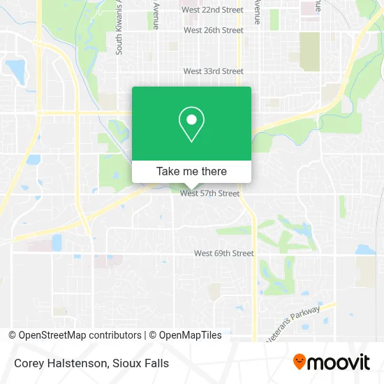 Corey Halstenson map
