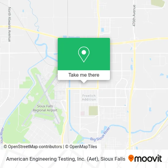 American Engineering Testing, Inc. (Aet) map