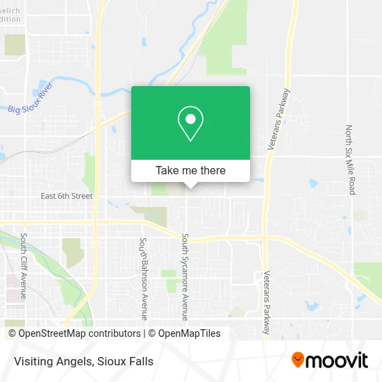 Visiting Angels map