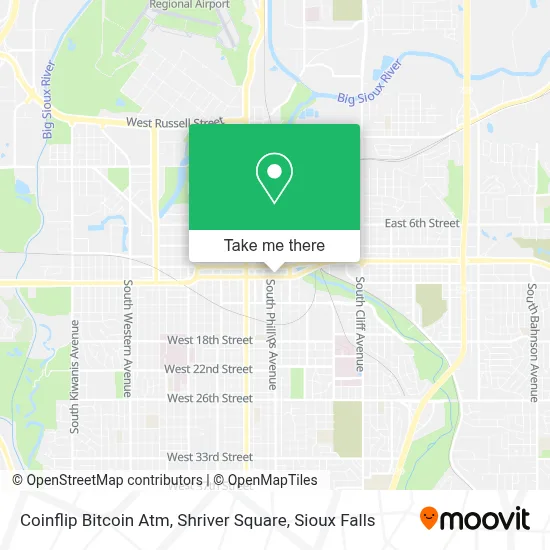 Coinflip Bitcoin Atm, Shriver Square map