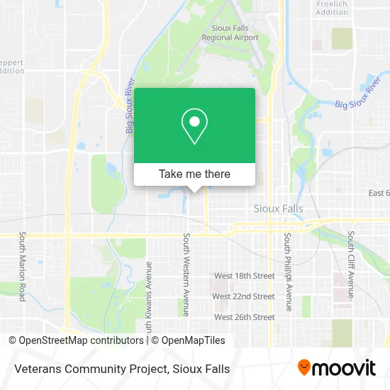 Veterans Community Project map
