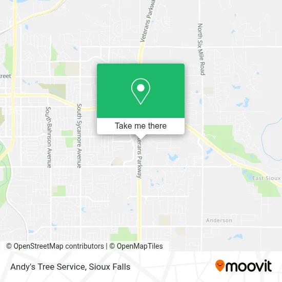 Andy's Tree Service map