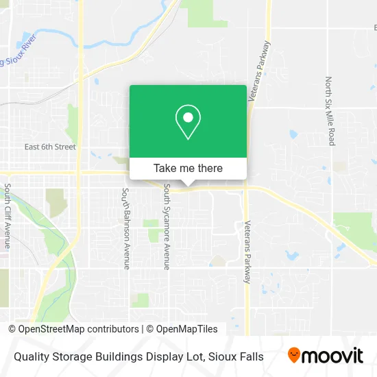 Quality Storage Buildings Display Lot map
