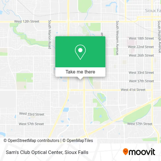 Sam's Club Optical Center map