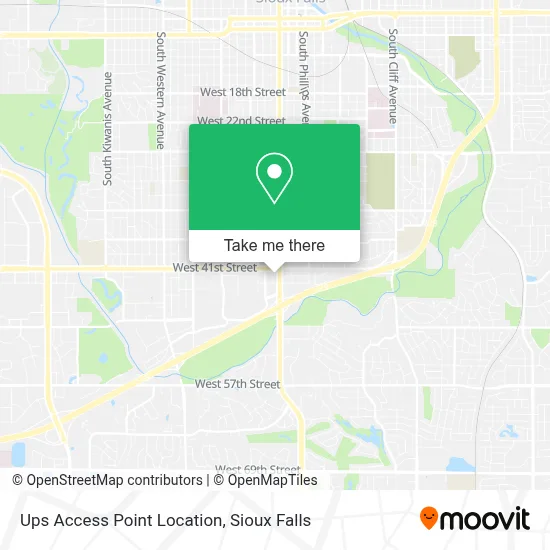 Ups Access Point Location map