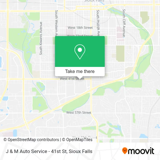 J & M Auto Service - 41st St map