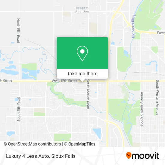 Luxury 4 Less Auto map