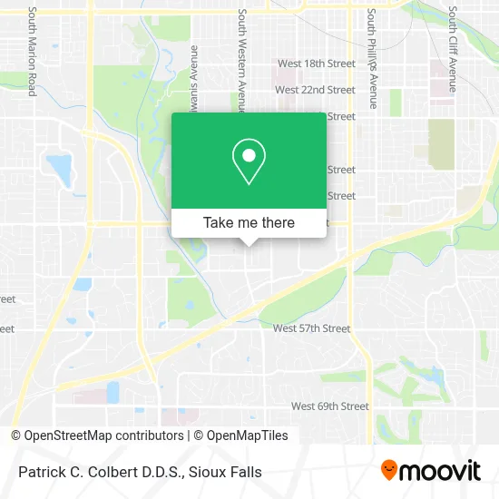 Patrick C. Colbert D.D.S. map