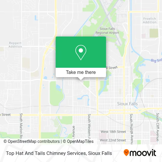 Top Hat And Tails Chimney Services map