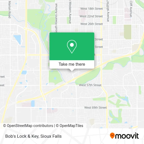 Bob's Lock & Key map
