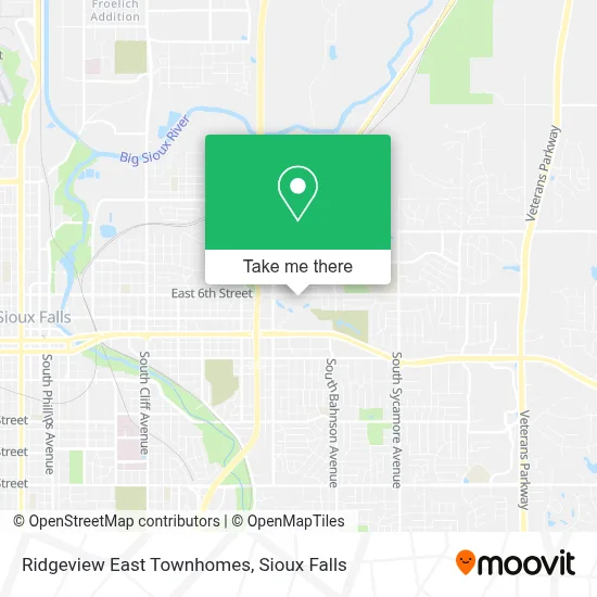 Ridgeview East Townhomes map
