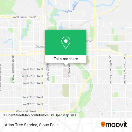 Atlas Tree Service map