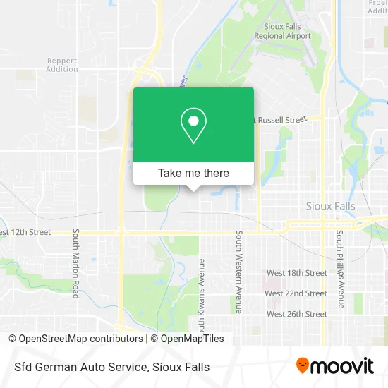 Sfd German Auto Service map