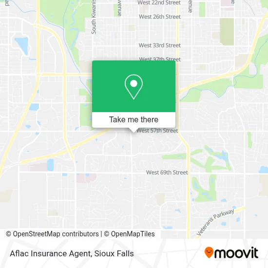 Aflac Insurance Agent map