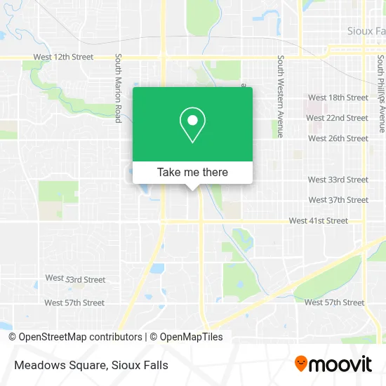 Meadows Square map