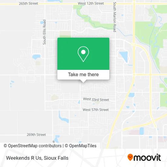 Weekends R Us map