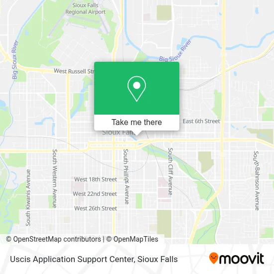 Uscis Application Support Center map