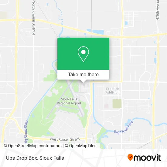 Ups Drop Box map