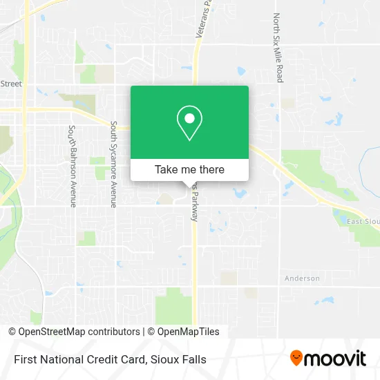 First National Credit Card map