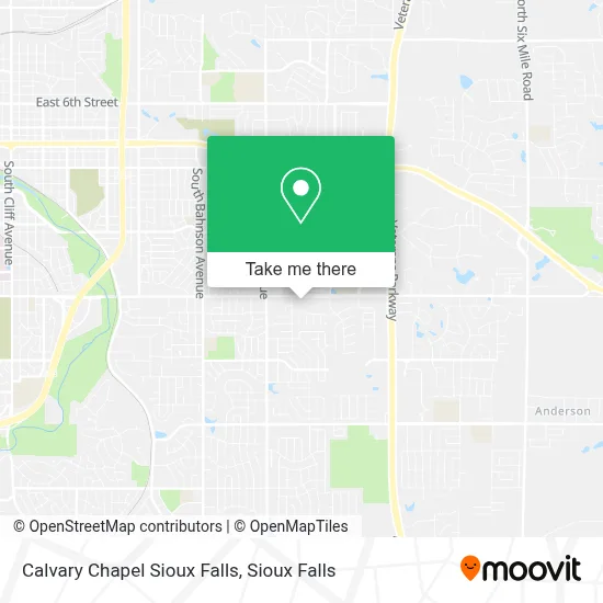 Calvary Chapel Sioux Falls map