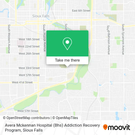 Avera Mckennan Hospital (Bhs) Addiction Recovery Program map