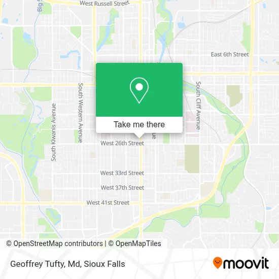 Geoffrey Tufty, Md map