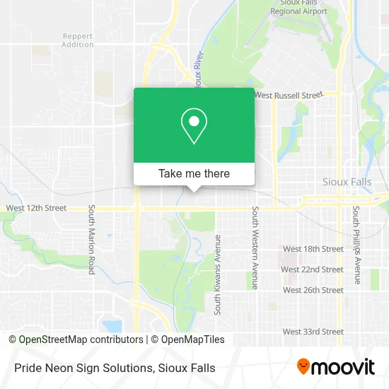 Pride Neon Sign Solutions map