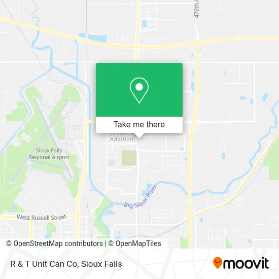 R & T Unit Can Co map