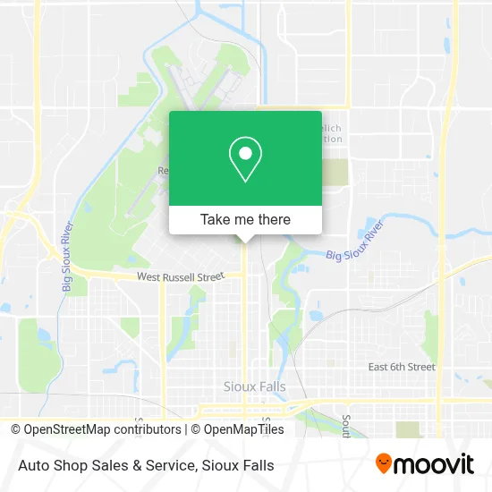 Auto Shop Sales & Service map
