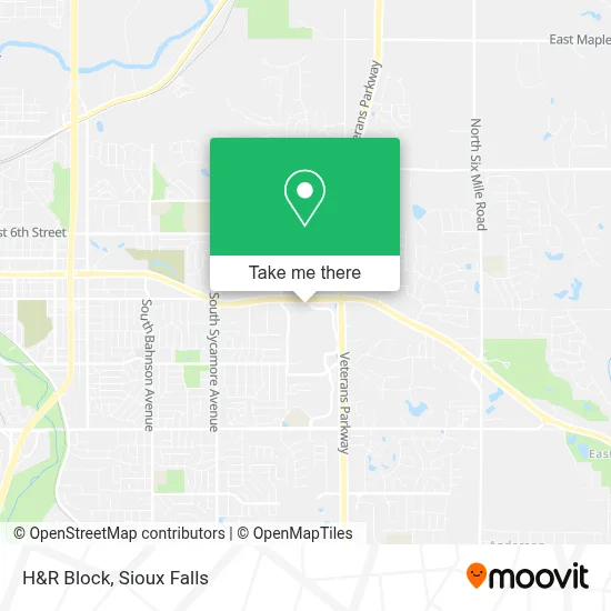 H&R Block map