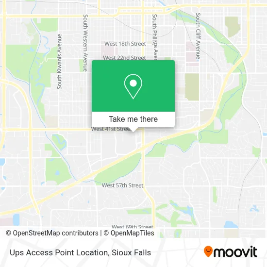 Ups Access Point Location map