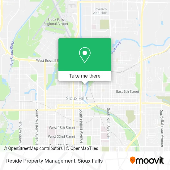 Reside Property Management map