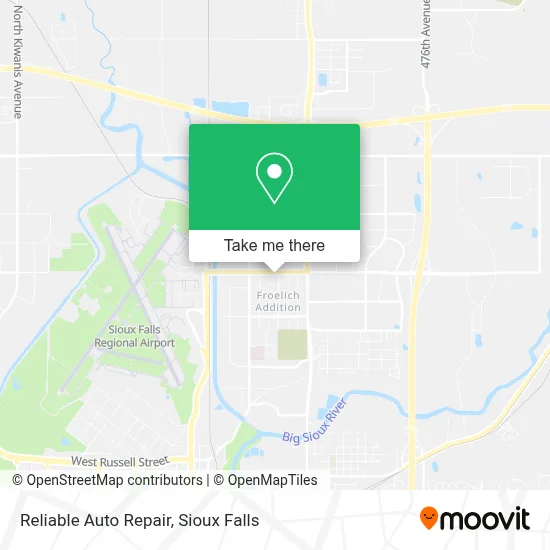 Reliable Auto Repair map