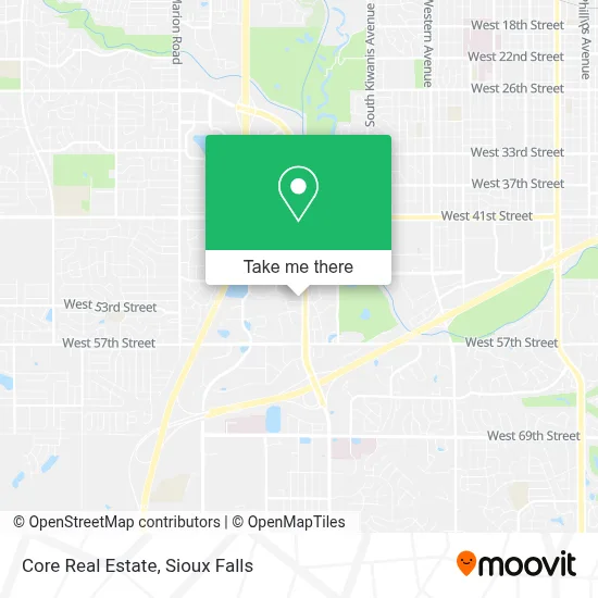Core Real Estate map