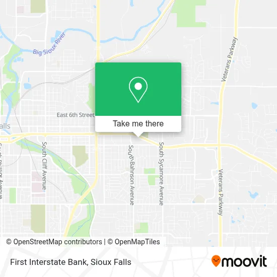 First Interstate Bank map