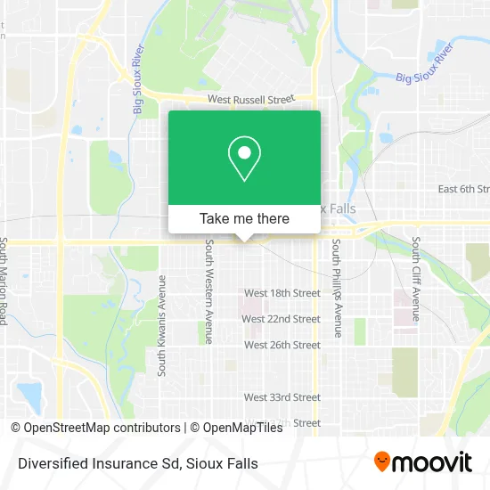 Diversified Insurance Sd map