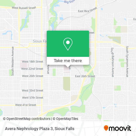 Avera Nephrology Plaza 3 map