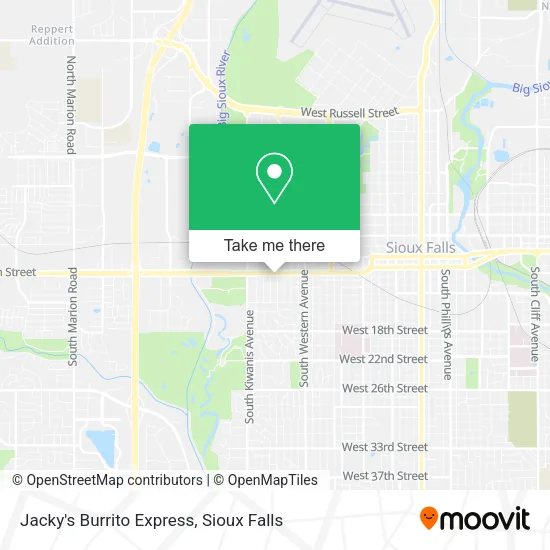 Mapa de Jacky's Burrito Express